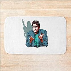 Charlie Sheen An illustration by Paul Cemmick Bath Mat