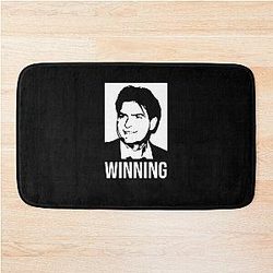 Charlie Sheen Winning T Shirt For Men Women Bath Mat