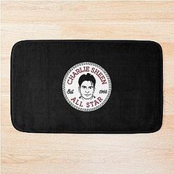 Charlie Sheen All Converse Logo Bath Mat