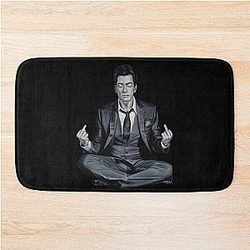 Charlie Sheen Meditating Bath Mat