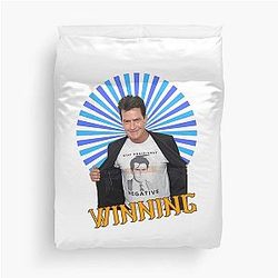 Charie Sheen Winning Duvet Cover
