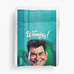 Charlie Sheen: Winning Duvet Cover