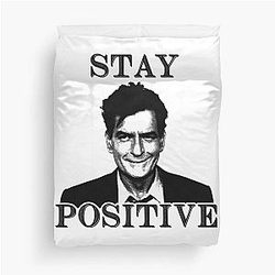 S stays Charlie Sheen Duvet Cover