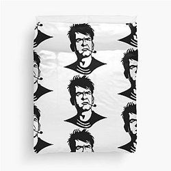 Charlie Sheen Black Duvet Cover