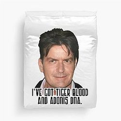 Charlie Sheen talks about Duvet Covers