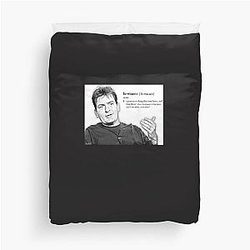 Charlie Sheen Bi-winner Essential T-Shirt Duvet Cover