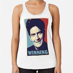 Winning by Charlie Sheen Racerback Tank Top
