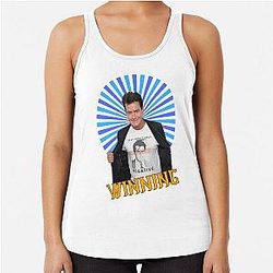 Charlie Sheen Winning Racerback Tank Top
