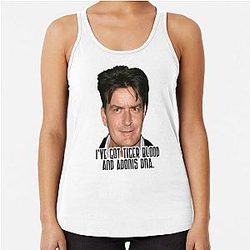 Charlie Sheen talks about Racerback Tank Top