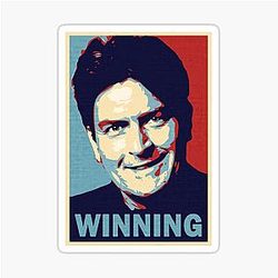 Winning by Charlie Sheen Sticker