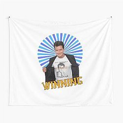 Charlie Sheen Winning Tapestry