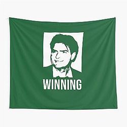 Charlie Sheen Winning Tapestry