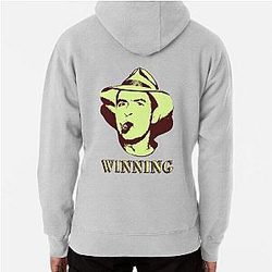 Charlie Sheen Winning Pullover Hoodie