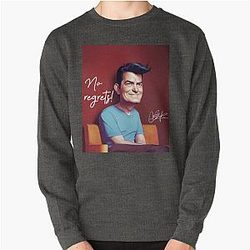 Charlie Sheen No Regretts Pullover Sweatshirt