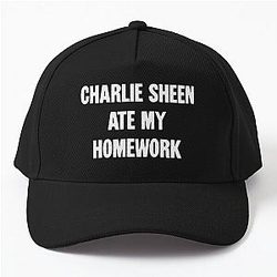 Charlie Sheen Ate My Homework Cap