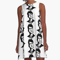 Charlie Sheen Black A-Line Dress