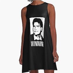 Charlie Sheen Winning Shirt Unisex A-Line Dress