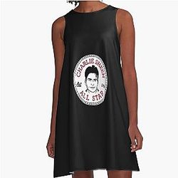 Charlie Sheen All Star Converse Logo A-Line Dress