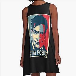Charlie Sheen A-Line Dress