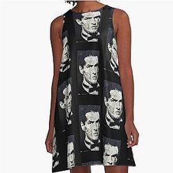 Street art Charlie Sheen fan art A-Line Dress