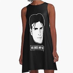 Charlie Sheen Lives A-Line Dress