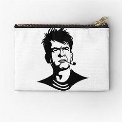 Charlie Sheen Black Zipper Pouch