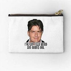 Charlie Sheen talks about zipper pouch