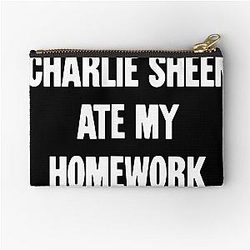 Charlie Sheen Zipper Pouch