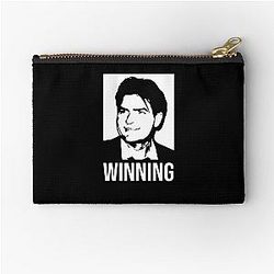 Charlie Sheen Winning Shirt For Men Women Zipper Pouch