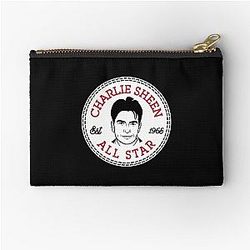 Charlie Sheen All Star Converse Logo Zipper Pouch
