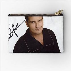 Charlie Sheen Autograph Pouch