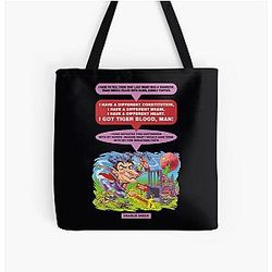 Charlie Sheen All Over Print Tote Bag