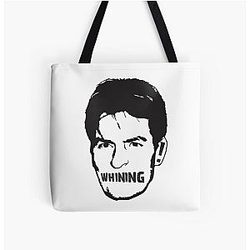 Charlie Sheen All Over Print Tote Bag