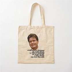 Charlie Sheen quotes Cotton Tote Bag
