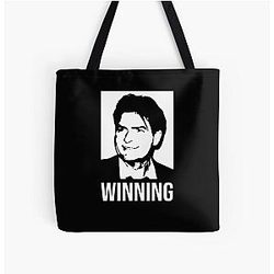 Charlie Sheen Winning Shirt For Men Women Unisex Tote Bag