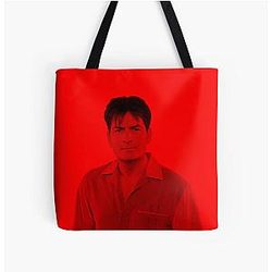 Charlie Sheen Celebrity Tote Bag
