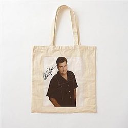 Charlie Sheen Autographed Cotton Tote Bag