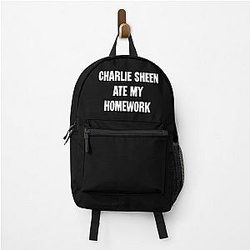 Charlie Sheen Ate My Homework Backpack