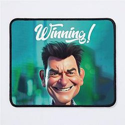 Charlie Sheen Winning Mouse Pad