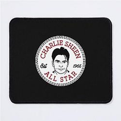 Charlie Sheen All Star Converses Logo Mouse Pad