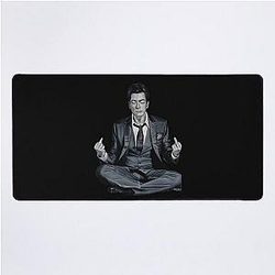 Charlie Sheen Meditating Desk Mat