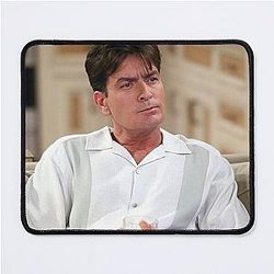 Charlie Sheen Relaxing Mouse Pad