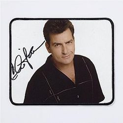 Charlie Sheen Autograph Pad