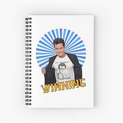 Charlie Sheen Winning Spiral Notebook