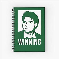 Charlie Sheen Winning Notebook