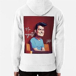 Charlie Sheen No Regrets Pullover Hoodie