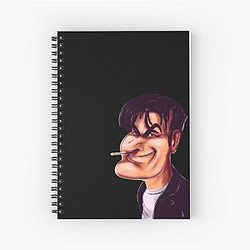 Charlie Sheen from Two and a Half Spiral Notebook