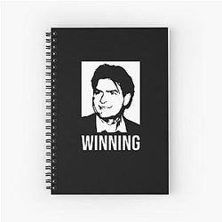 Charlie Sheen Winning Unisex For Men Spiral Notebook