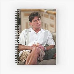 Charlie Sheen Spiral Notebook