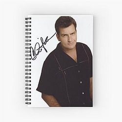 Charlie Sheen Autograph Notebook